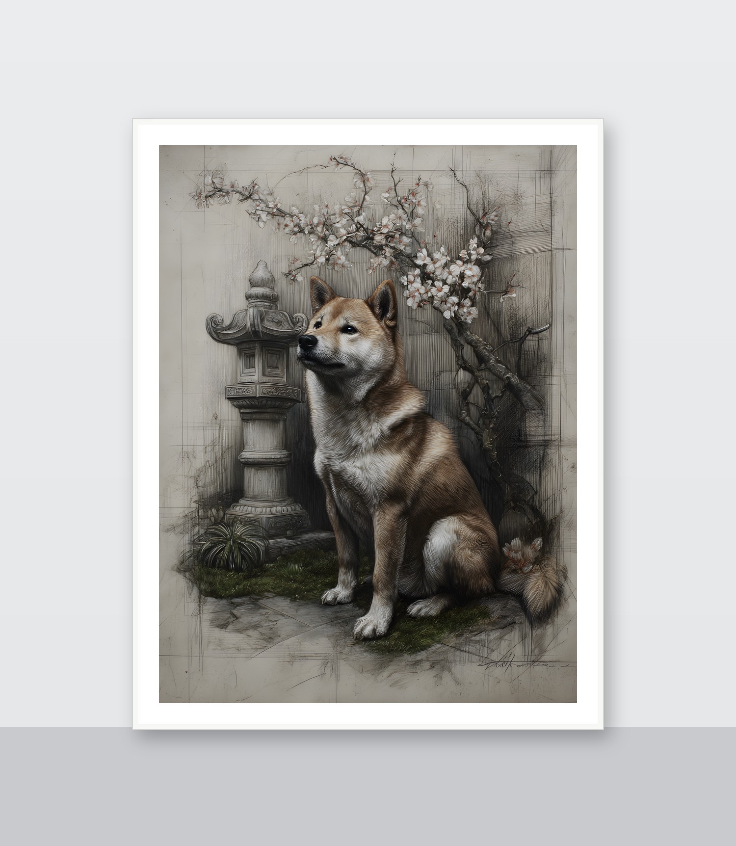 White frame