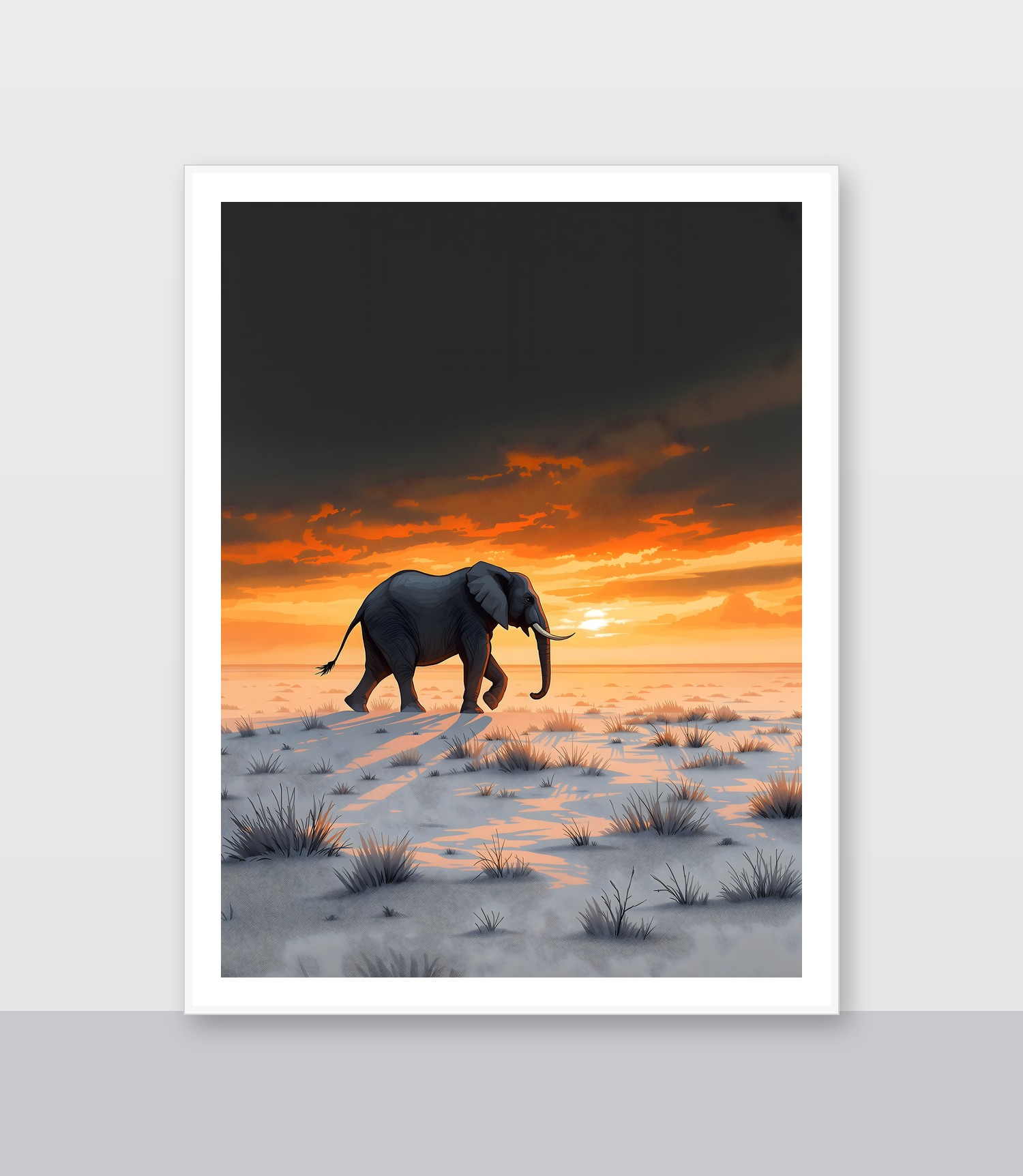 White frame