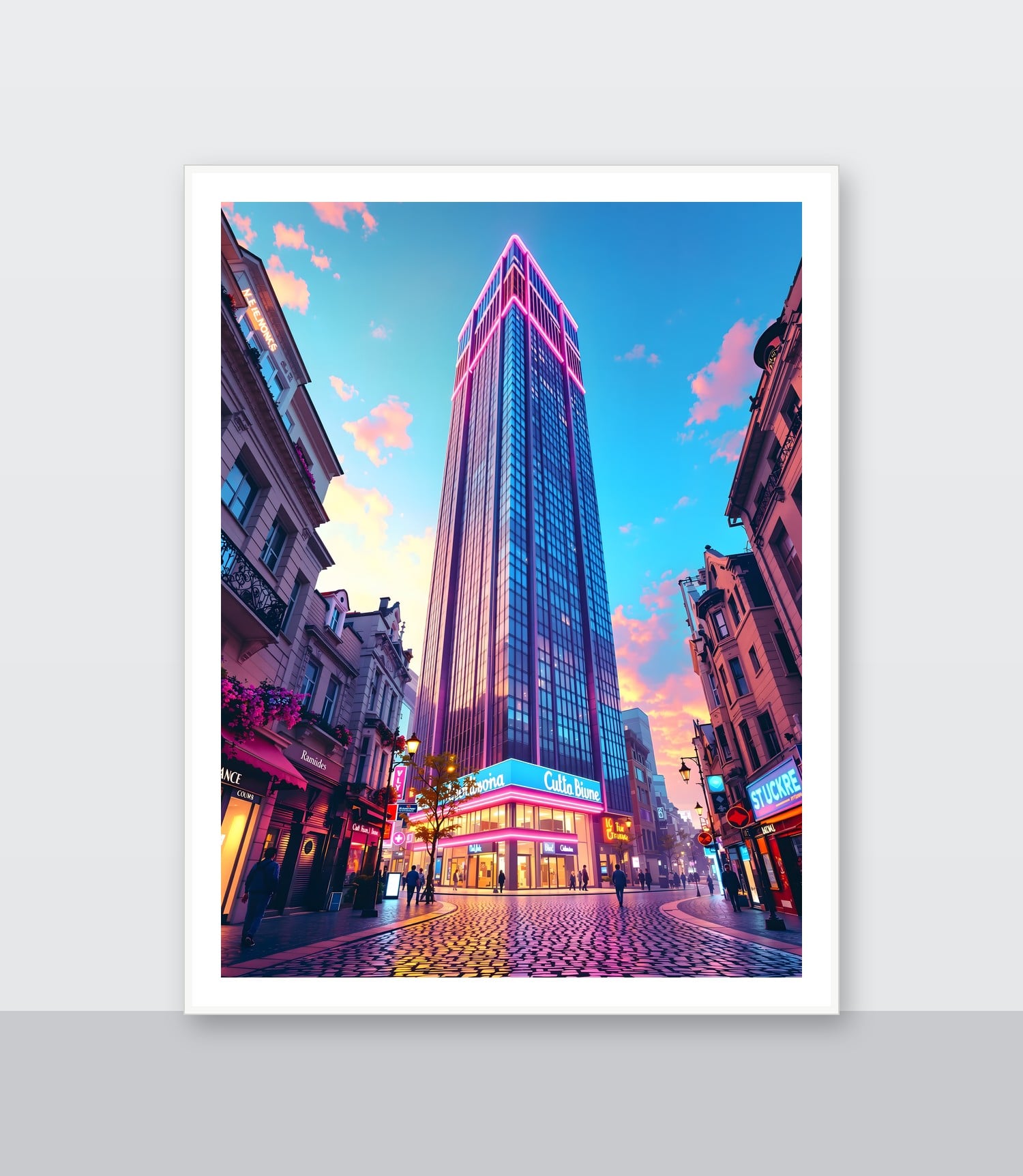 White frame