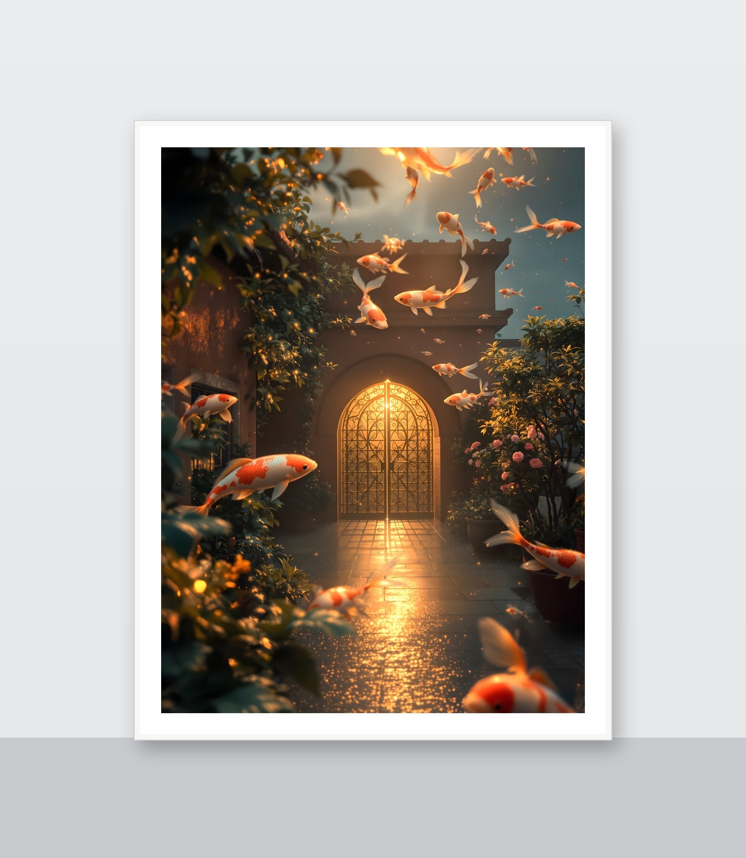 White frame