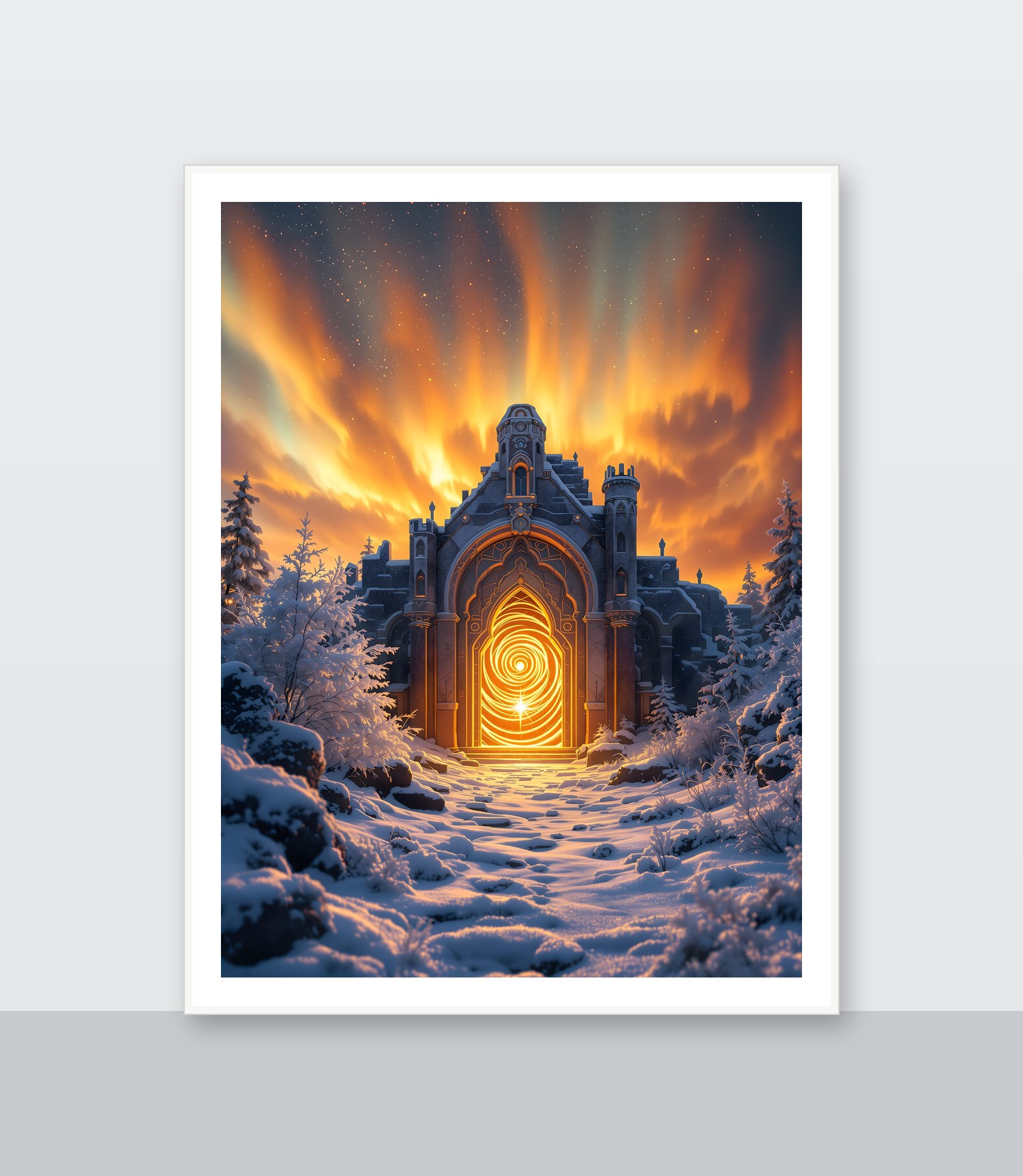 White frame