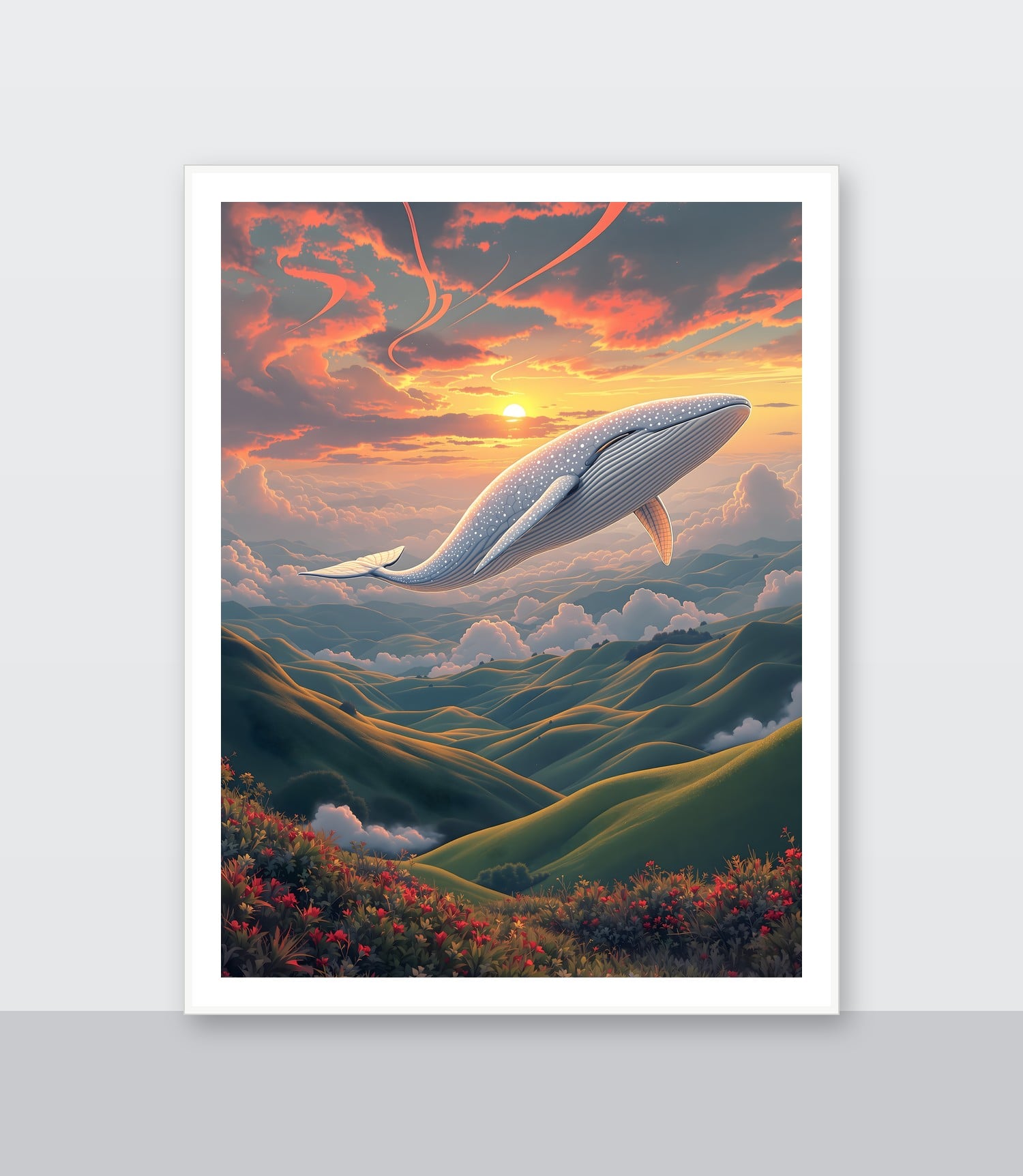 White frame