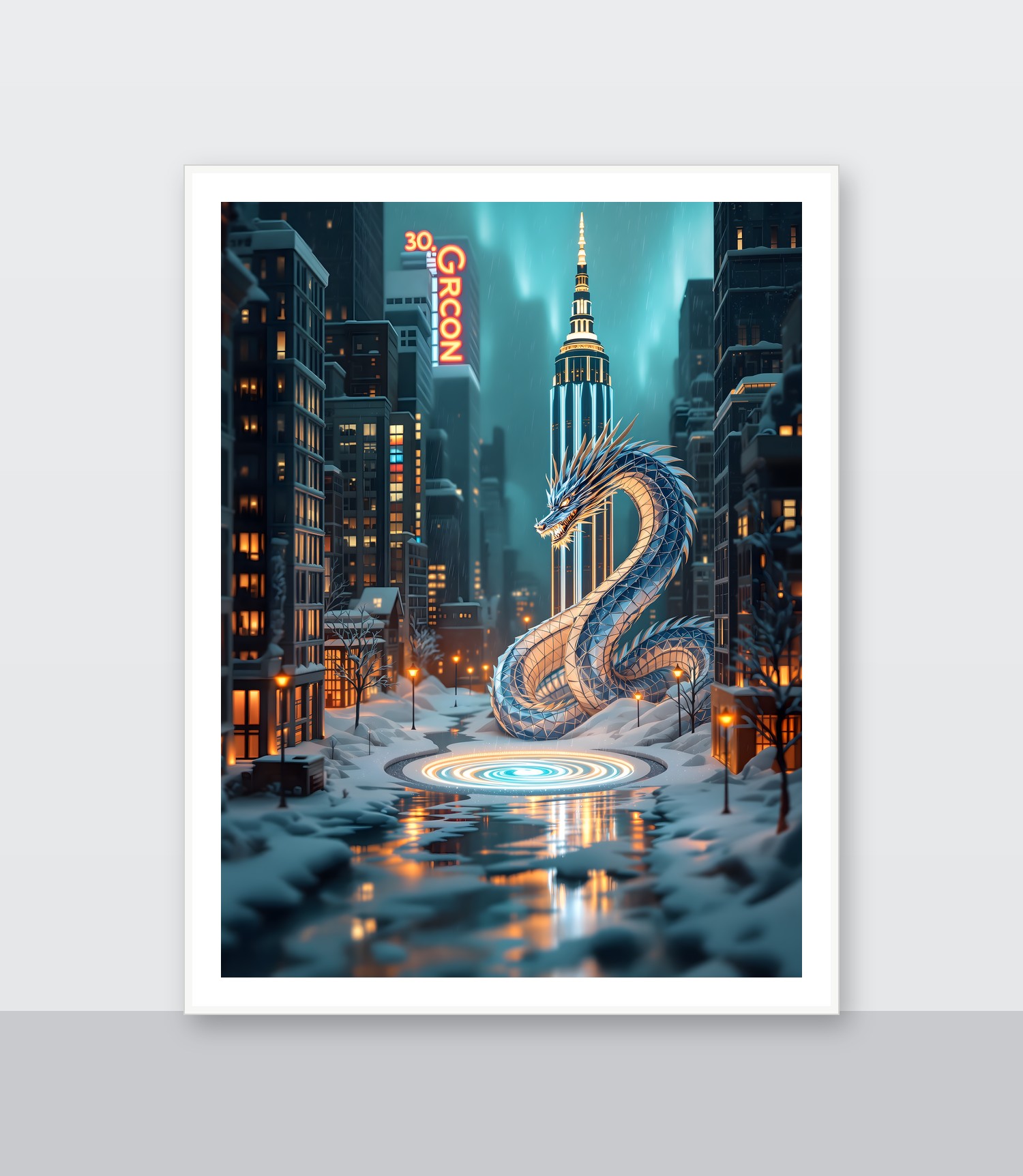 White frame