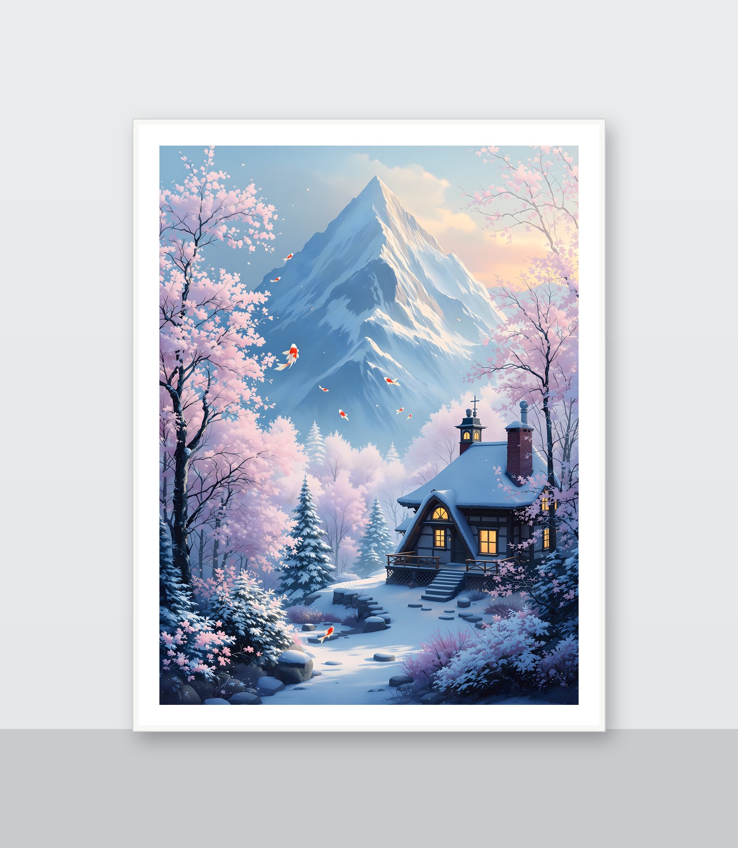 White frame
