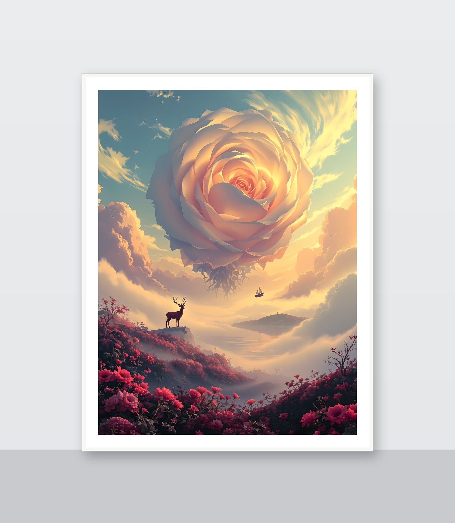 White frame