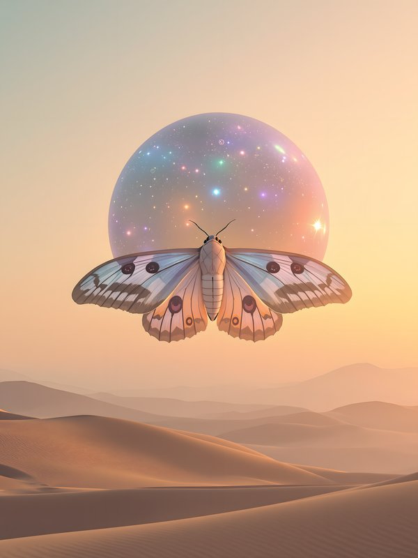 Cosmic Butterfly Desert Dream