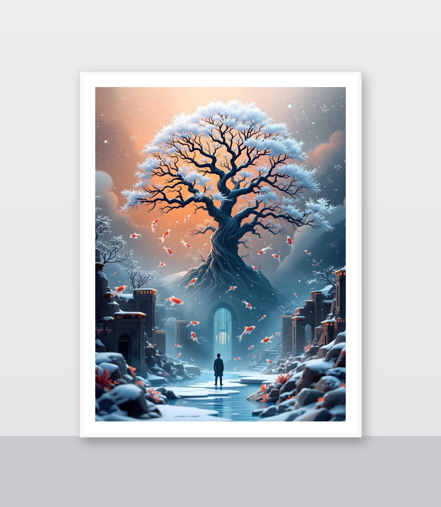 White frame