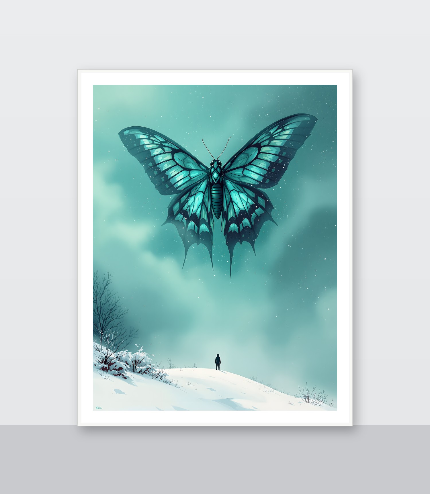 White frame